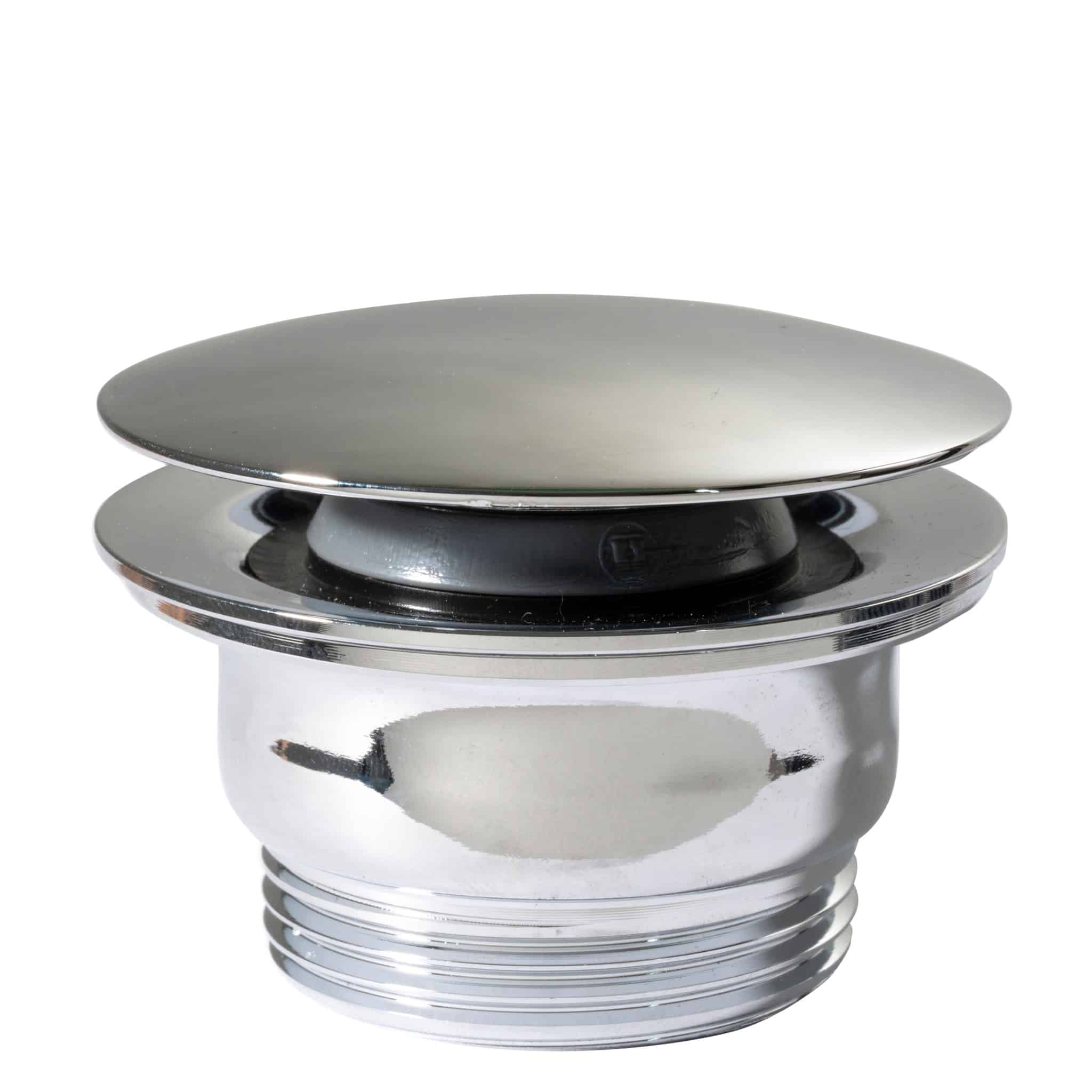 Pop-up bundventil i krom