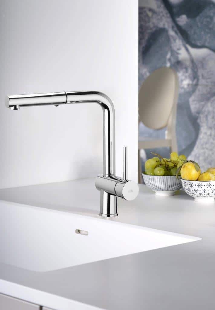 Paffoni Sly køkkenarmatur med udtræksslange i krom - Billede 2