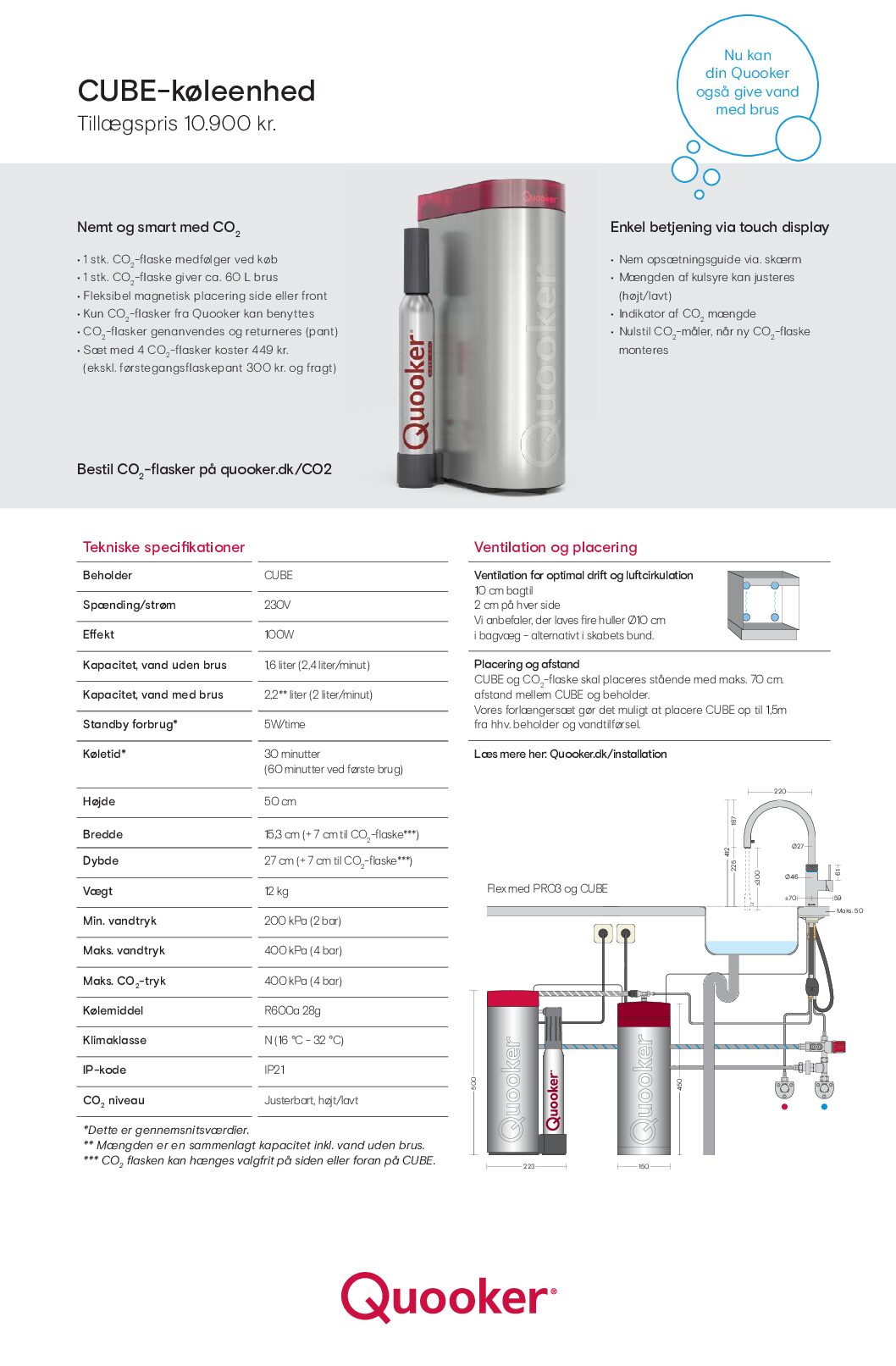 Quooker Cube "vand med brus" - Billede 2