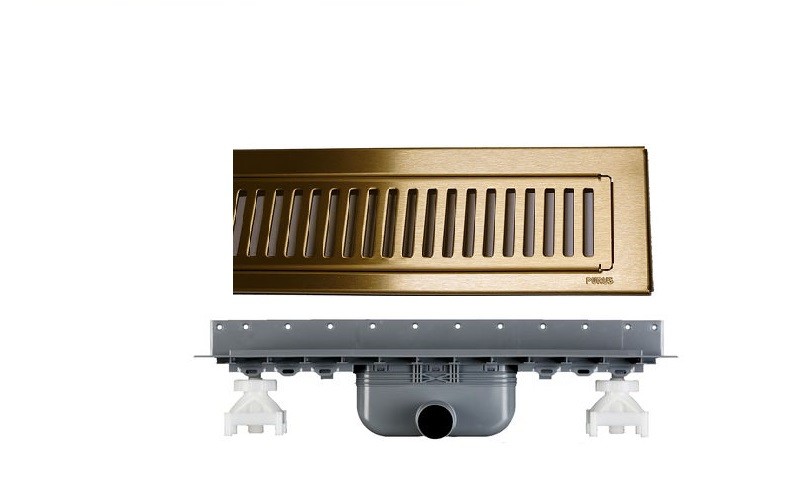 Purus Line 1000mm komplet med rist, ramme og afløb(flere varianter) - Billede 2