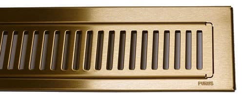 PURUS PVD behandlet messing rustfri rist og ramme RIB(flere størrelser)