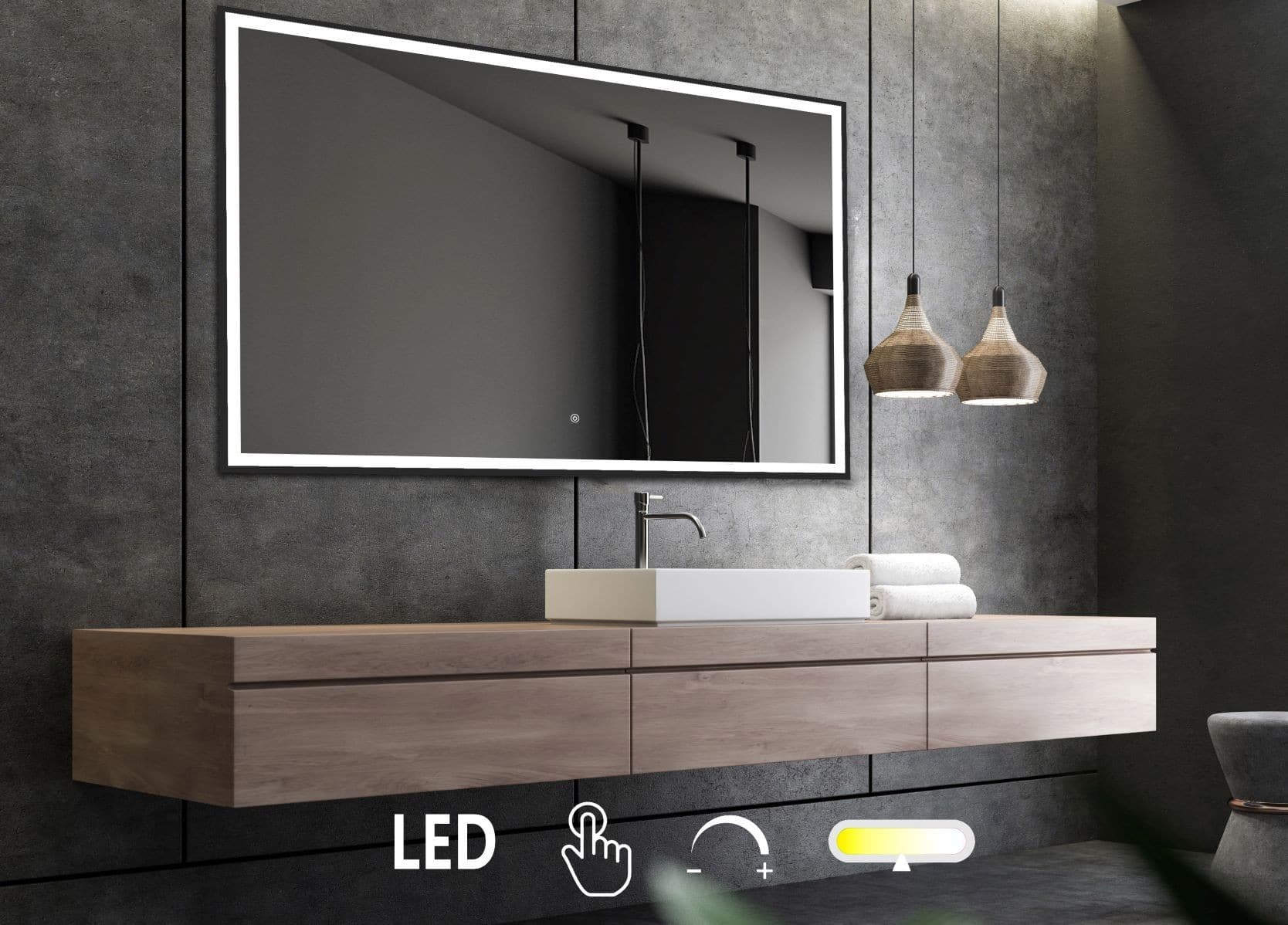 Fie 2 - Spejl til badeværelse (Flere størrelser) - Billede 2