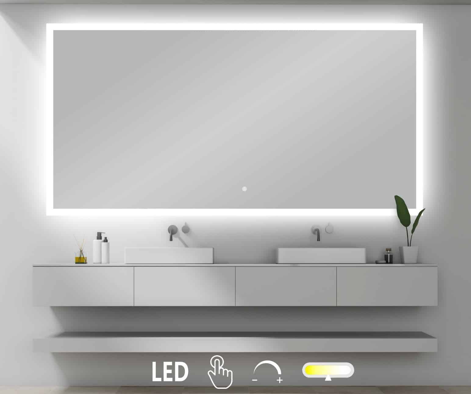 Mie 2 spejl til badeværelse (flere størrelser) - Billede 2