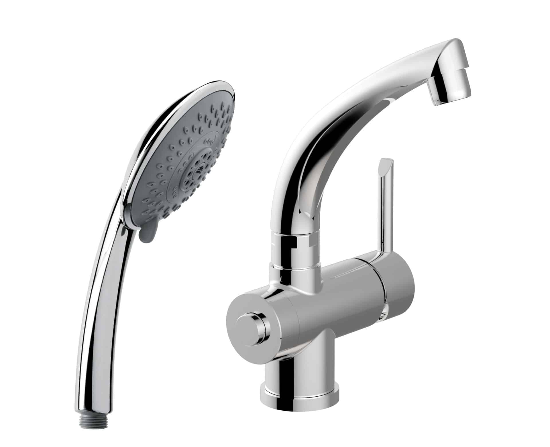 Paffoni New Stick DUO håndvaskarmatur med indbygget omskifter til brusefunktion
