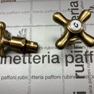 Greb + kartouche til Paffoni Iris køkkenarmataur bronze "sæt"