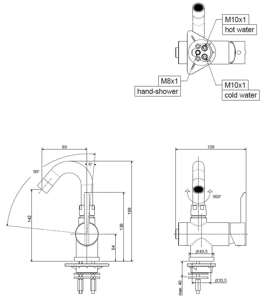 New Stick DUO håndvaskarmatur - U-tud lav model - Billede 6