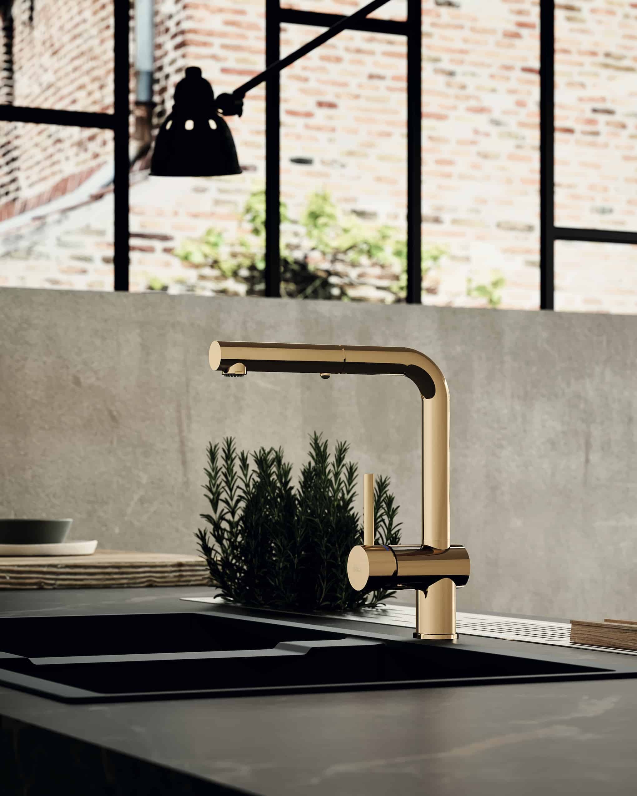 Paffoni Light køkkenarmatur med udtræk