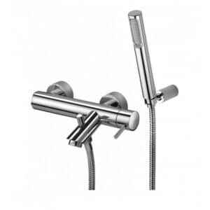 Paffoni Light Brus/Kar armatur 1/2” afg. nedad - Inkl. brusersæt