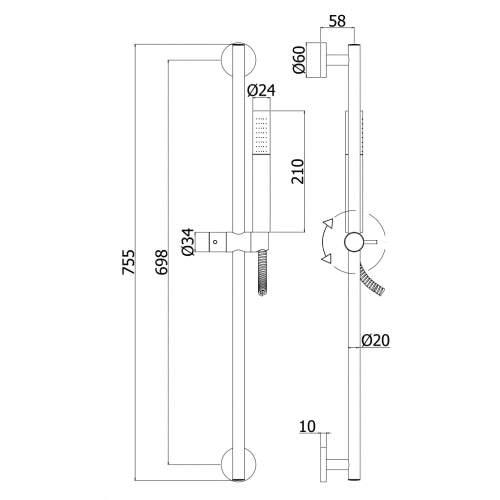 Paffoni Light Brusesæt