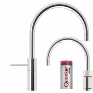 Quooker Nordic Round Twintaps inklusiv COMBI beholder