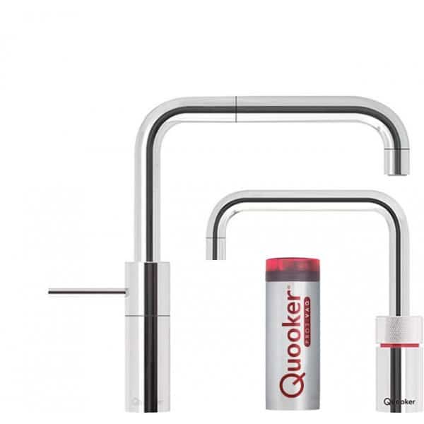 Quooker Nordic Square Twintaps - Inklusiv PRO3VAQ beholder